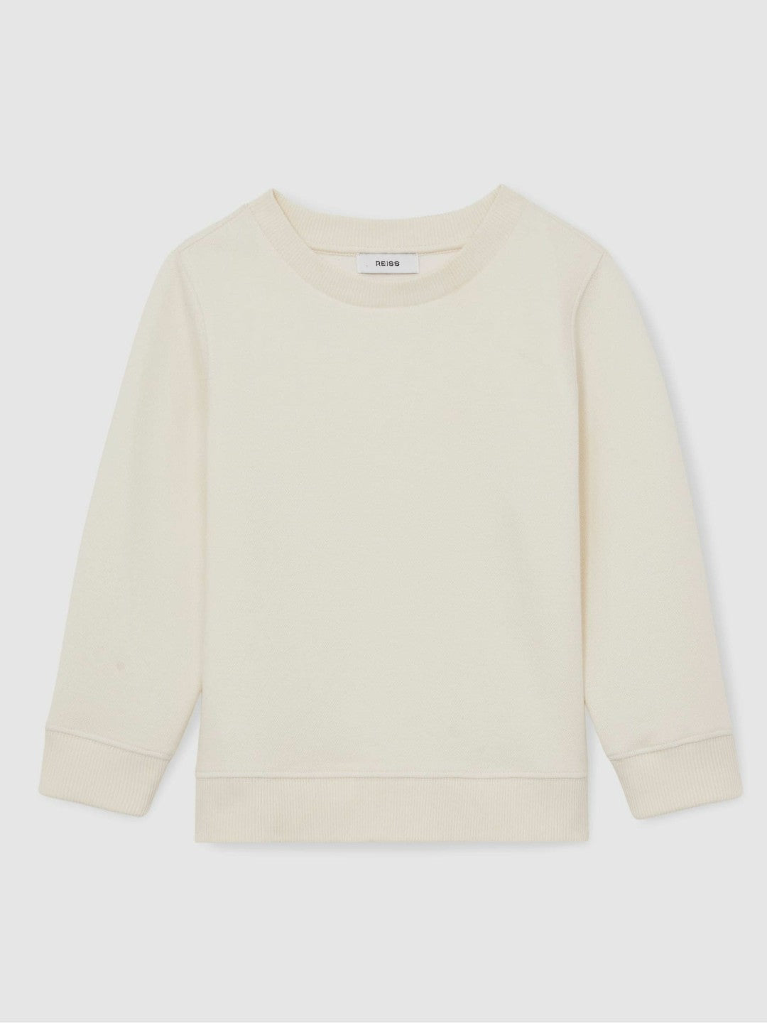 Reiss Popular Choice - 13-14 yrs Cotton-Blend Textured Sweatshirt in Off White