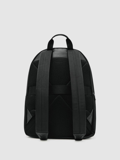 Reiss Affordable - Woven Zipped Backpack in Black