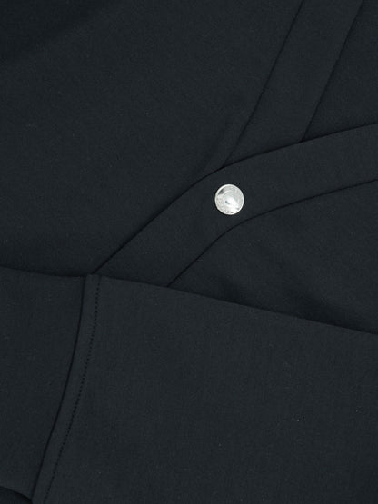 Reiss Deal - V-Neck Interlock Jersey Cardigan in Navy