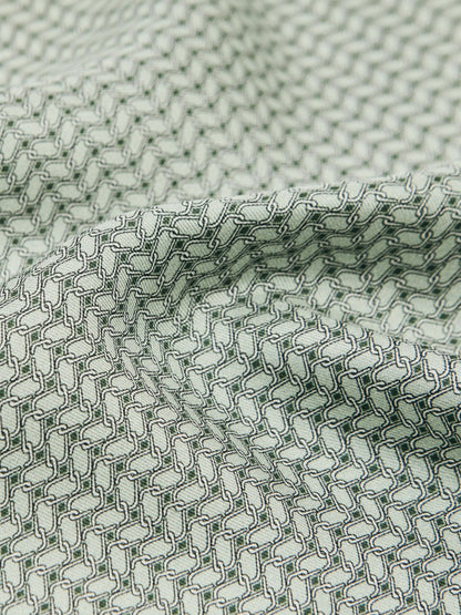 Reiss Value - Geo Chain Detail Pocket Square in Sage