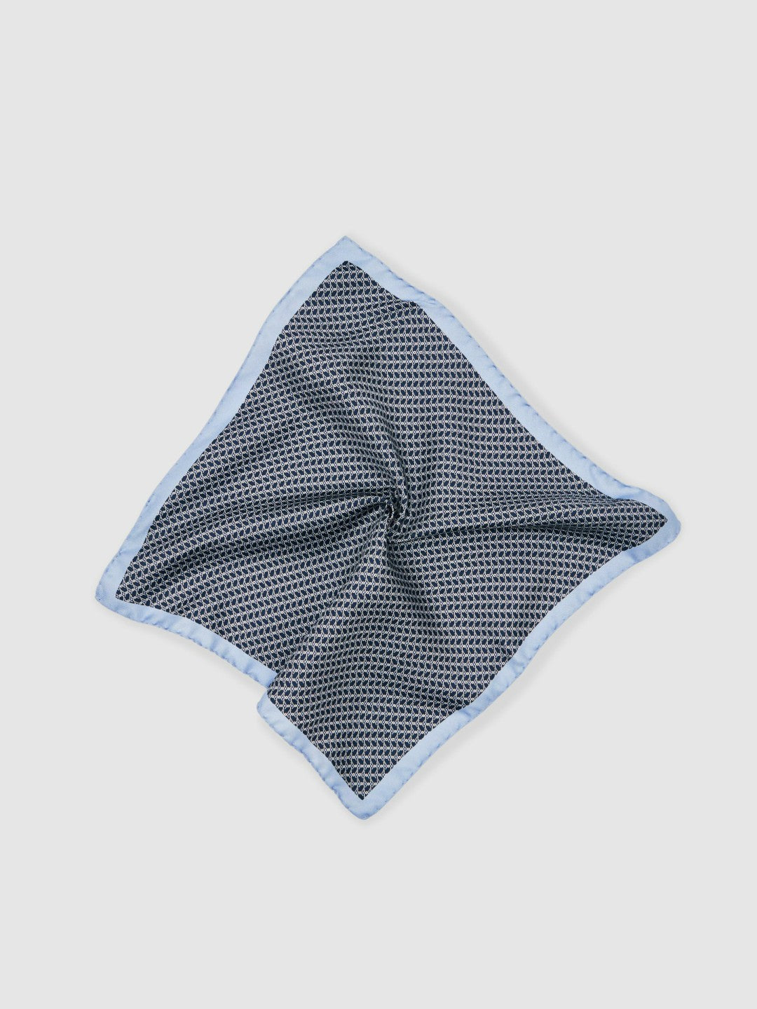 Reiss Sale - Geo Chain Detail Pocket Square in Navy