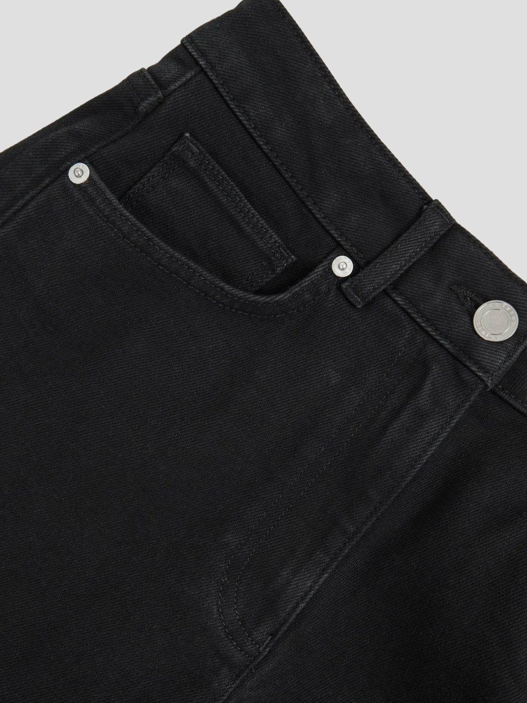 Reiss Deal - Petite Mid Rise Straight Leg Jeans in Black