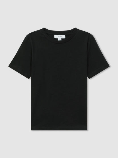Reiss 9-13 yrs Crew Neck T-Shirt in Black