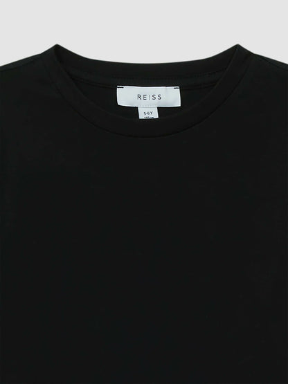 Reiss 9-13 yrs Crew Neck T-Shirt in Black