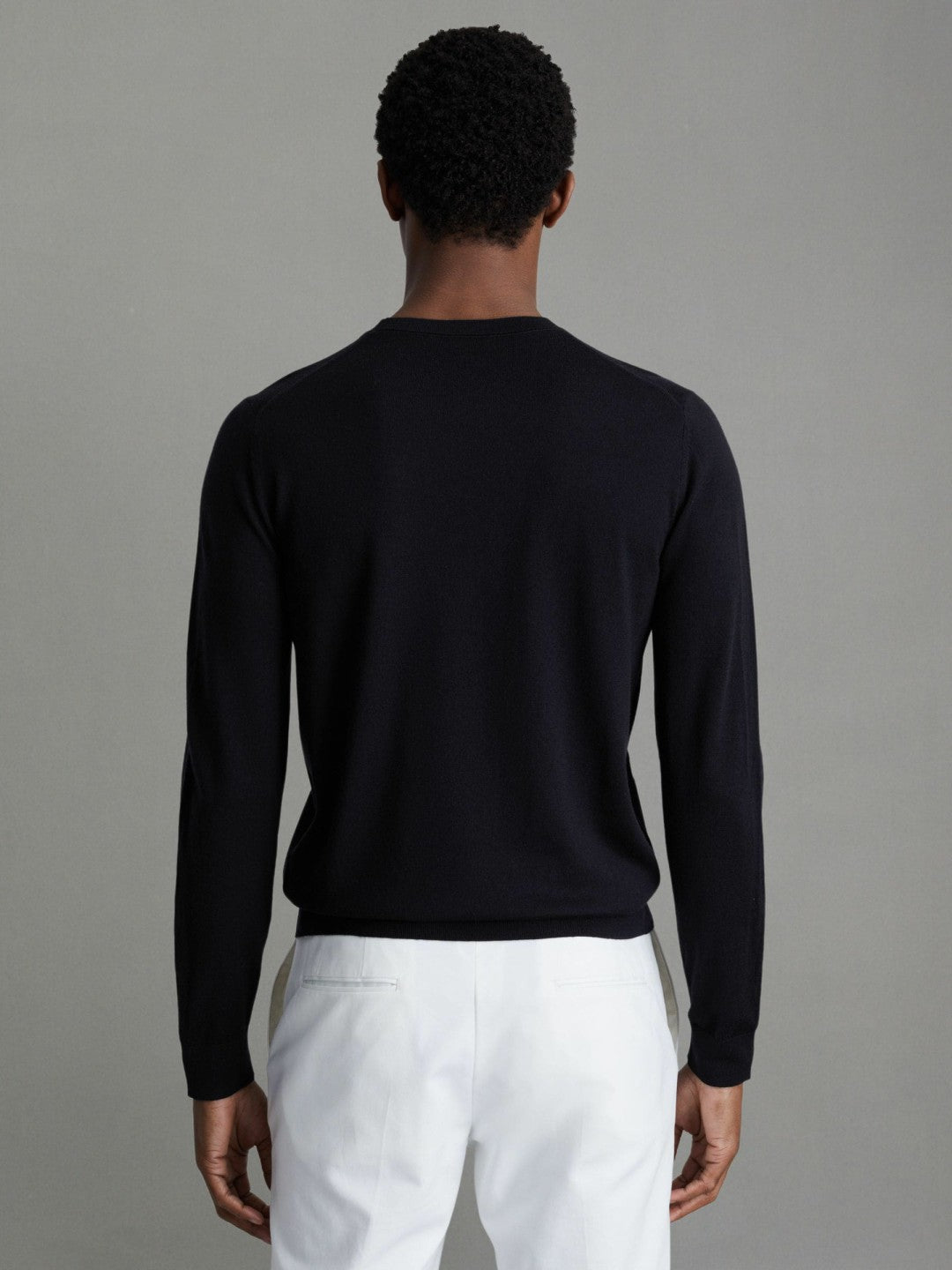 Reiss Featured - Pack of Two Merino Wool Jumpers in Navy