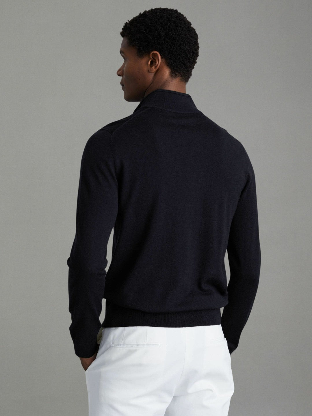 Reiss Featured - Pack of Two Merino Wool Jumpers in Navy