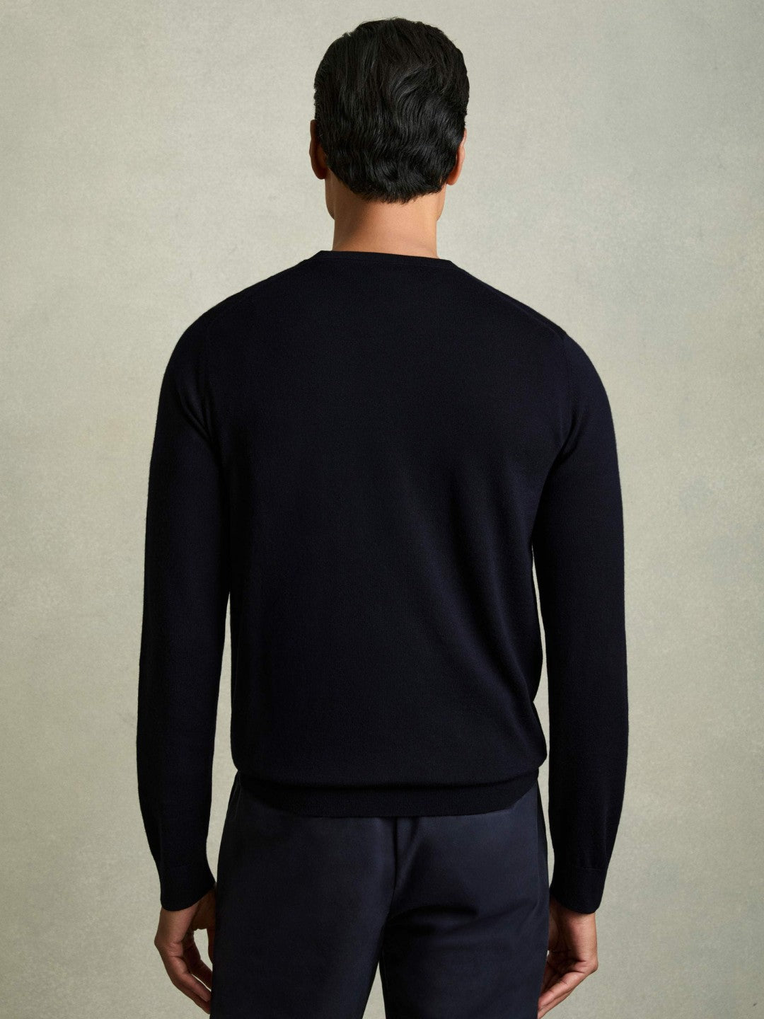 Reiss Featured - Pack of Two Merino Wool Jumpers in Navy
