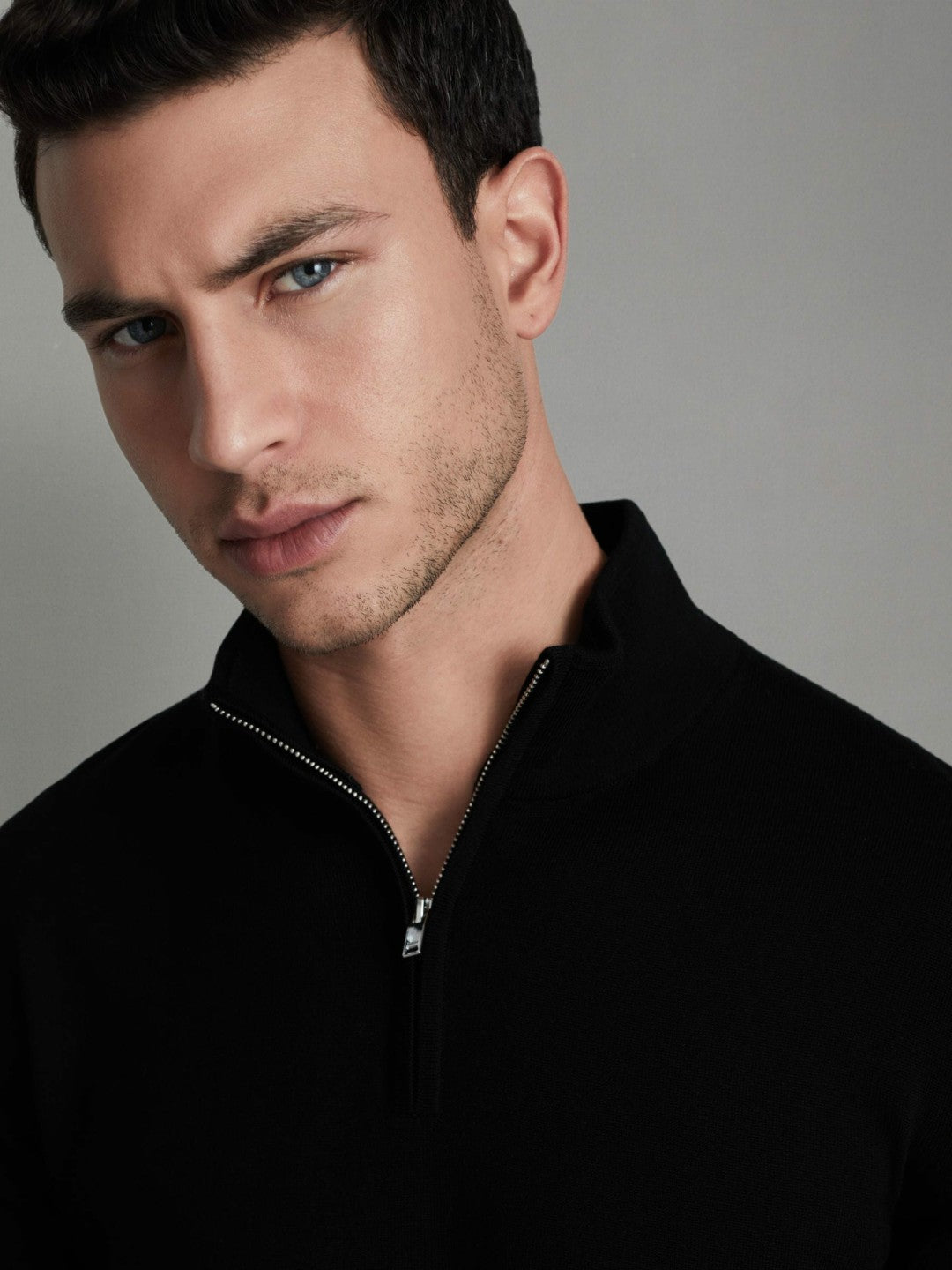 Reiss Featured - Pack of Two Merino Wool Jumpers in Black