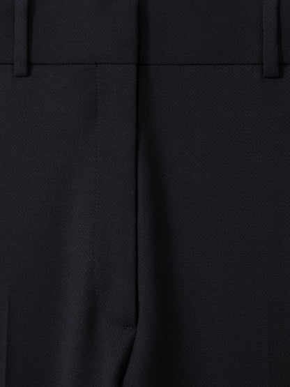 Reiss Offer - Petite Wool-Blend Tailored Flared Suit Trousers in Navy