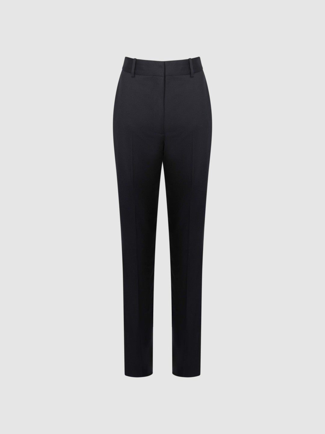 Reiss Petite Wool Blend Tapered Suit Trousers in Navy