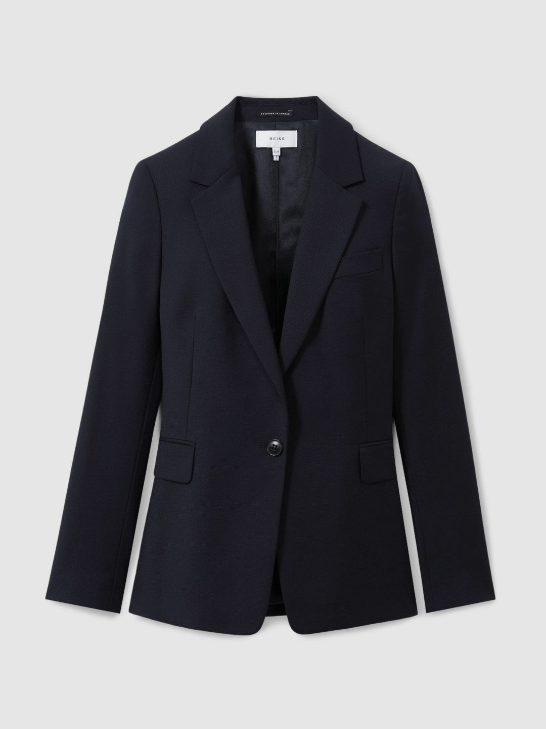 Reiss Single Breasted Suit Blazer in Navy