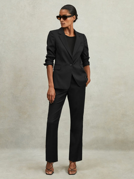 Reiss Value - Single Breasted Suit Blazer in Black