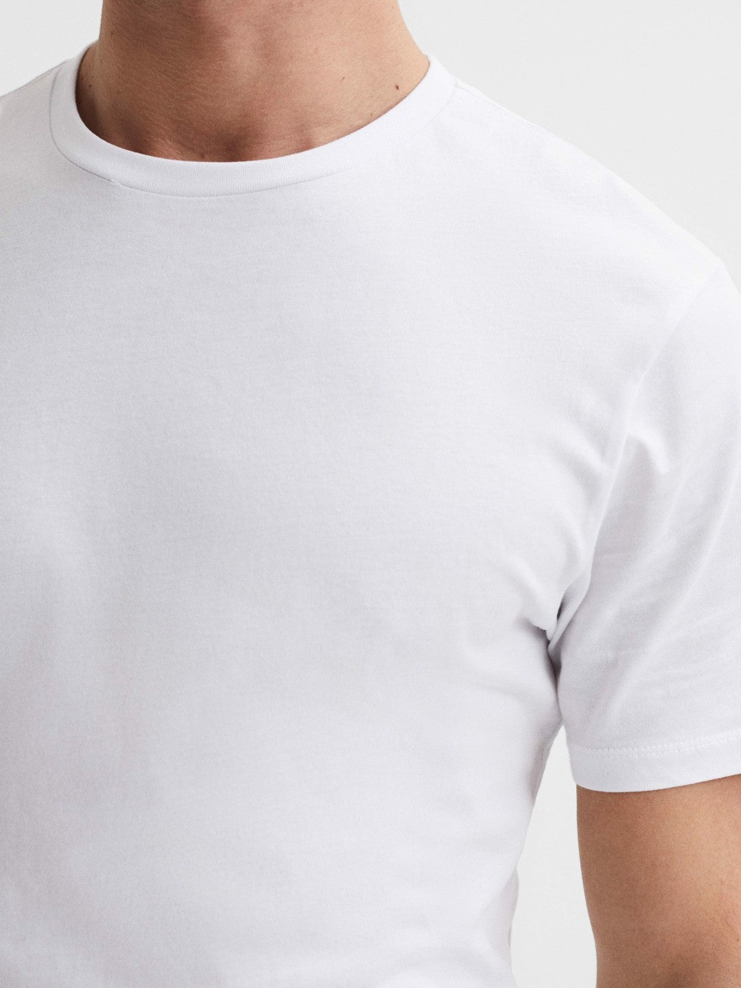 Reiss Value - Three Pack Of Crew Neck T-shirts in White