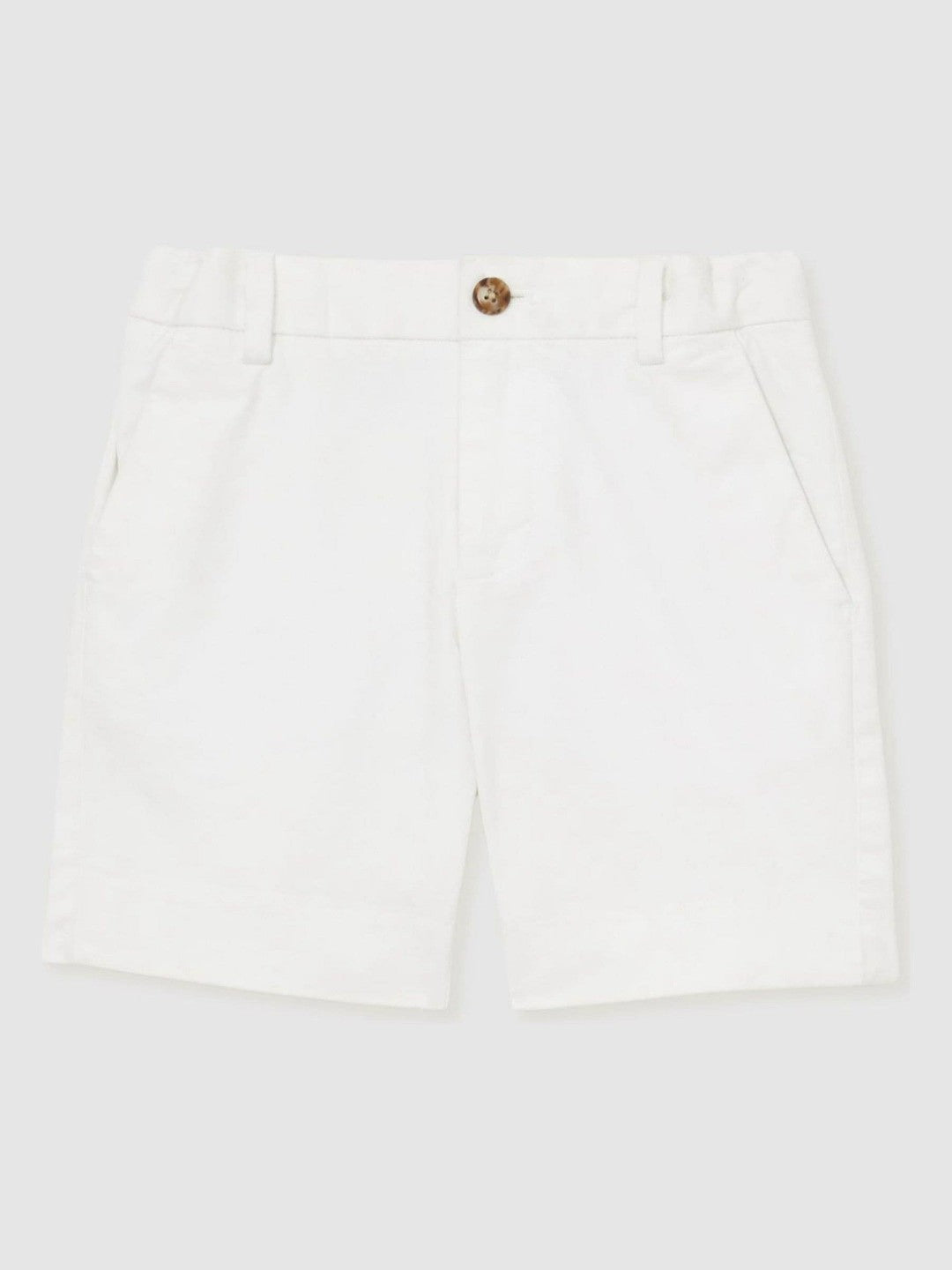 Reiss 3-9 yrs Cotton Chino Shorts with Stretch in White