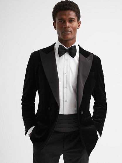 Reiss Deal - Silk Cummerbund in Black