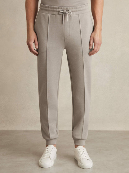 Reiss Savings - Drawstring Jersey Joggers in Taupe