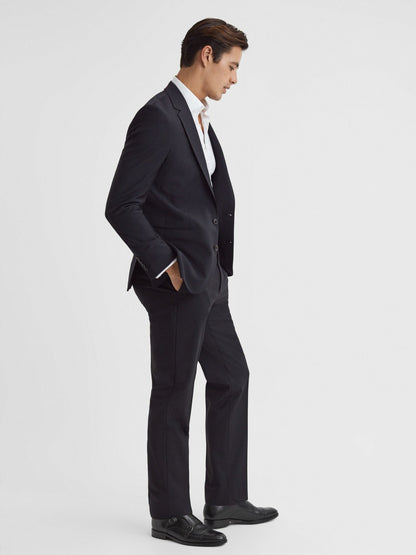 Reiss Affordable - Leather Double Monk Strap Shoes in Black