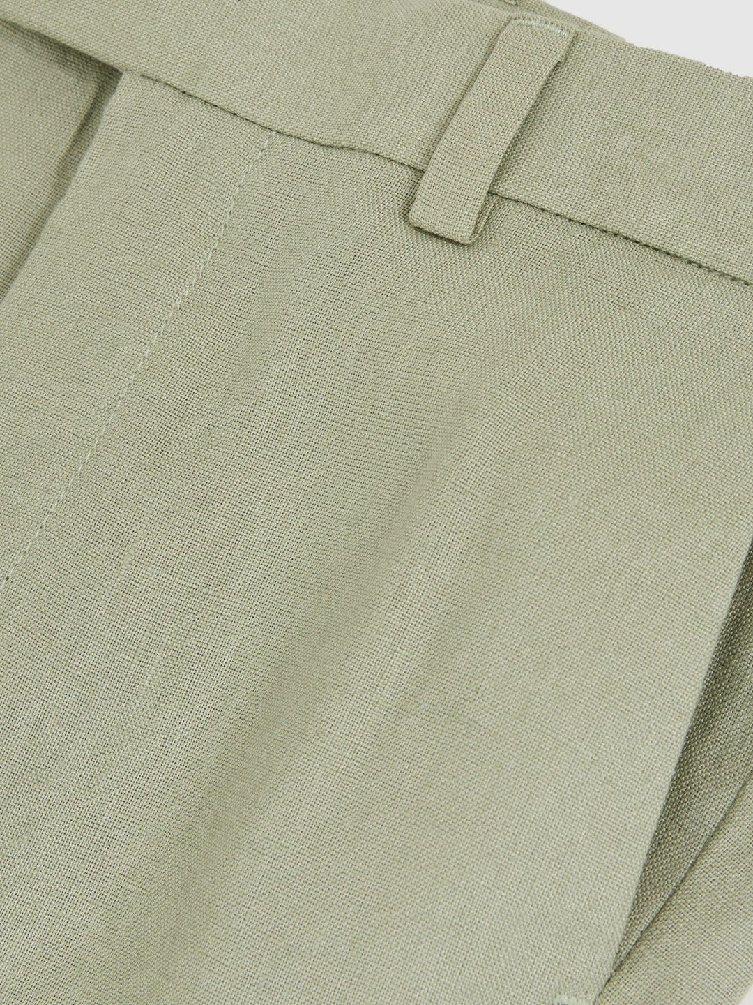 Reiss Savings - Linen Suit Shorts in Apple