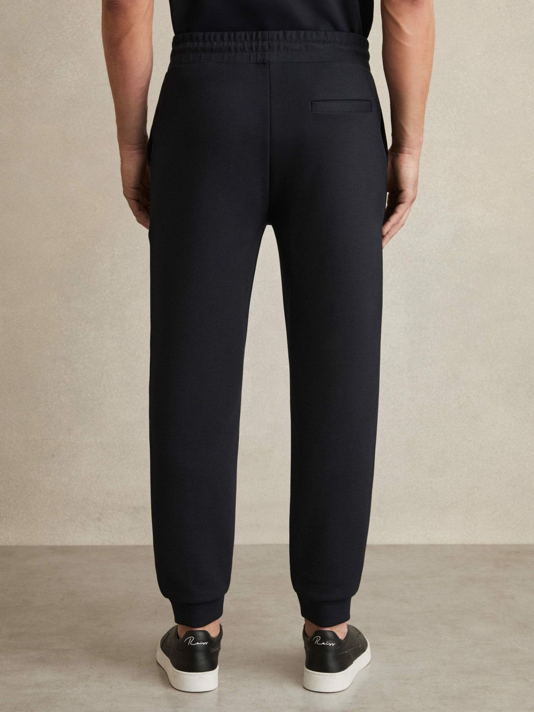 Reiss Sale - Drawstring Jersey Joggers in Navy Blue
