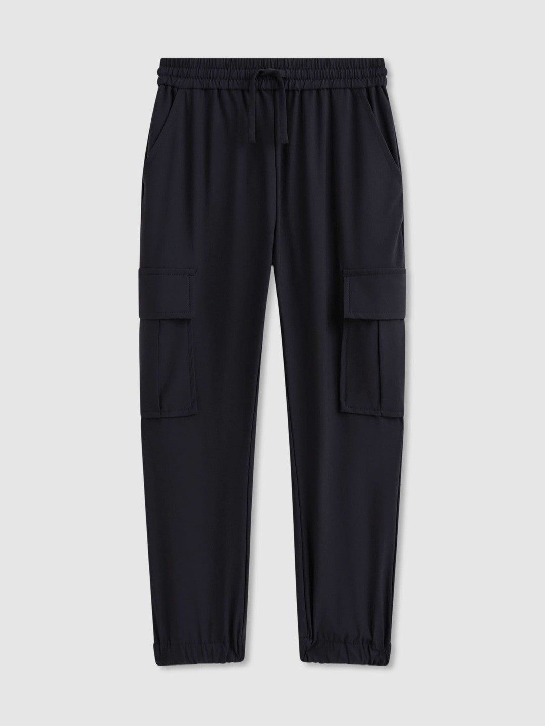 Reiss Savings - 3-9 yrs Technical Drawstring Cuffed Cargo Trousers in Navy