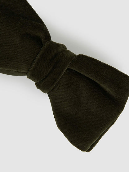 Reiss Popular Choice - Velvet Bow Tie in Emerald