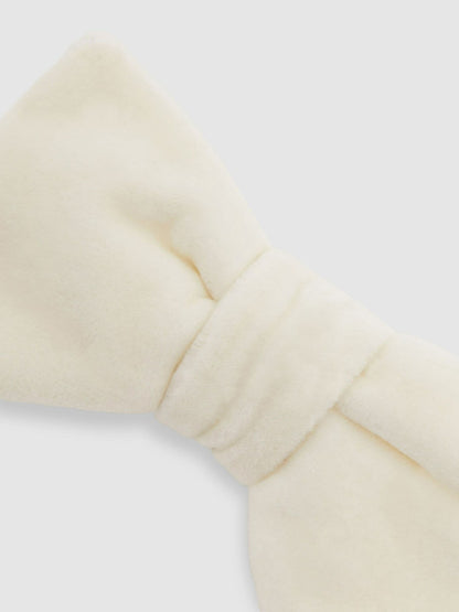 Reiss Offer - Velvet Bow Tie in Ivory