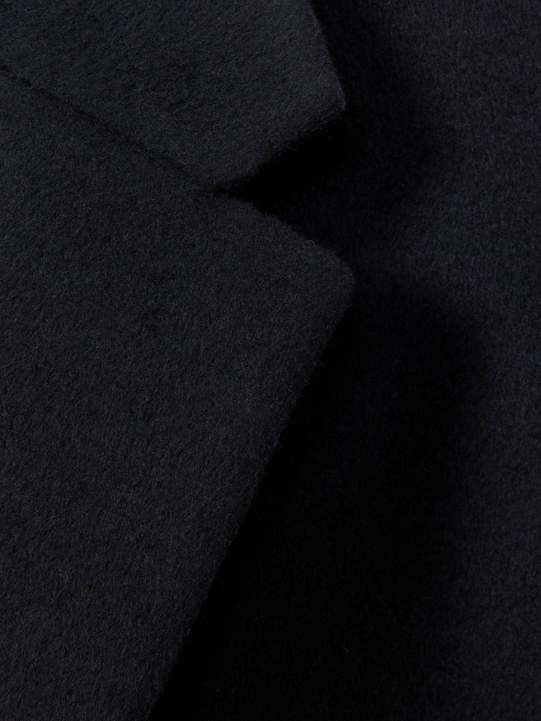 Reiss Savings - Wool Blend Single Breasted Epsom Overcoat in Navy