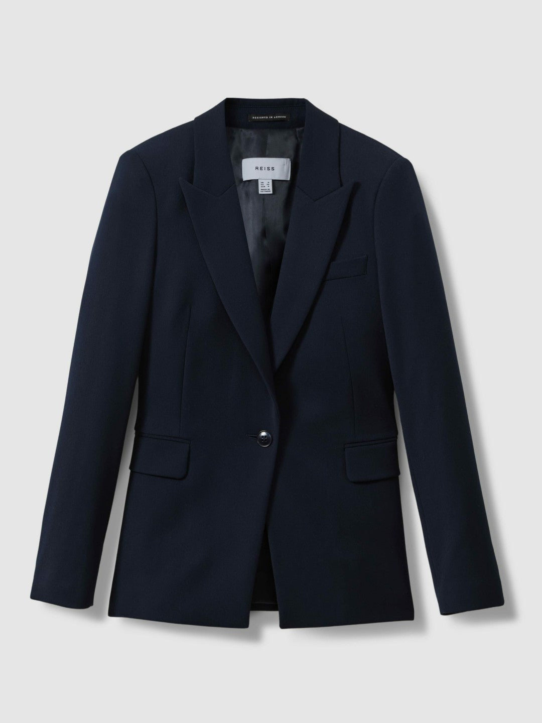 Reiss Offer - Tailored Single Breasted Suit Blazer in Navy