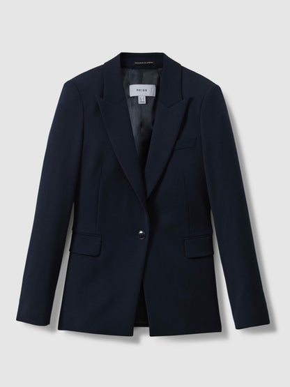 Reiss Offer - Tailored Single Breasted Suit Blazer in Navy