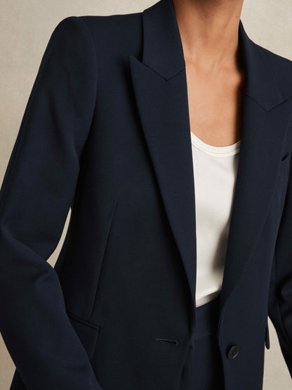 Reiss Offer - Tailored Single Breasted Suit Blazer in Navy