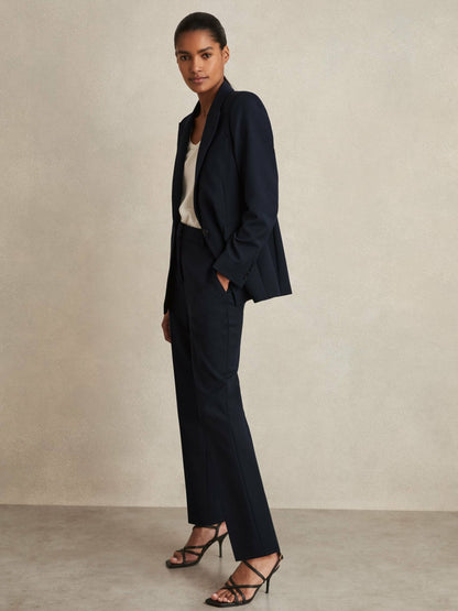 Reiss Petite Slim Fit Suit Trousers in Navy