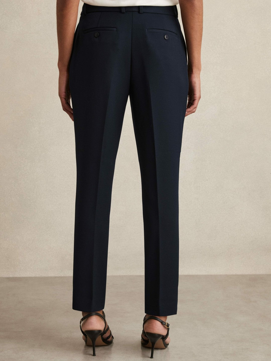 Reiss Petite Slim Fit Suit Trousers in Navy