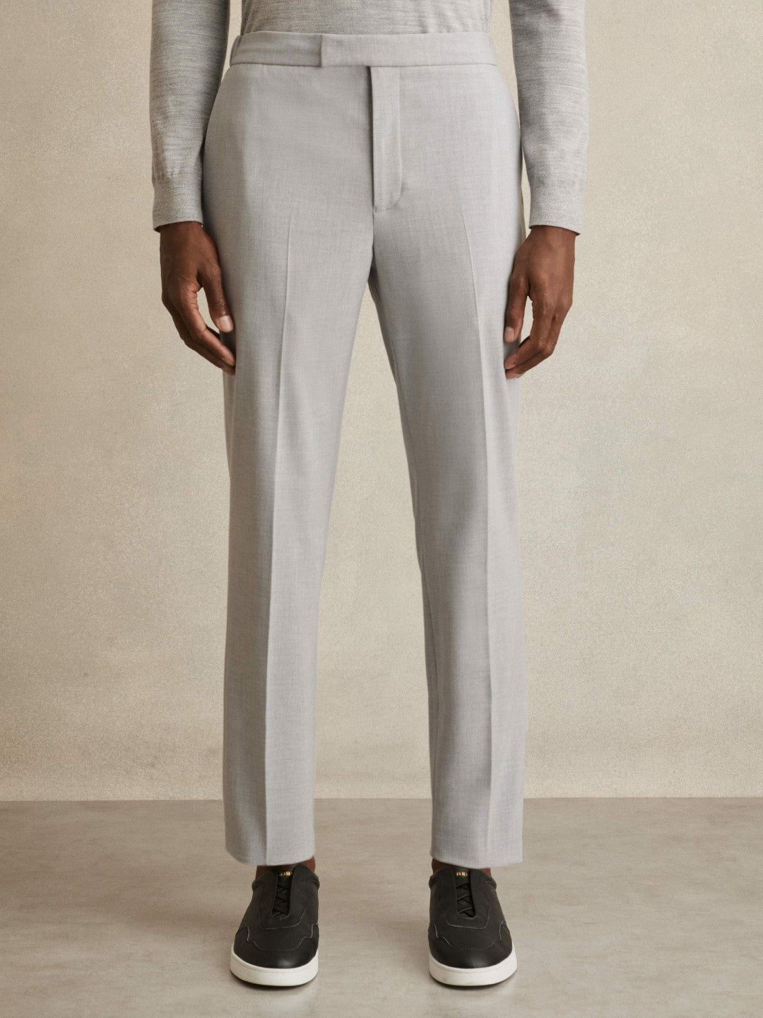 Reiss Offer - Slim-Fit Drawstring Trousers in Grey