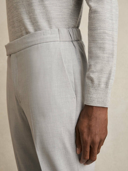 Reiss Offer - Slim-Fit Drawstring Trousers in Grey