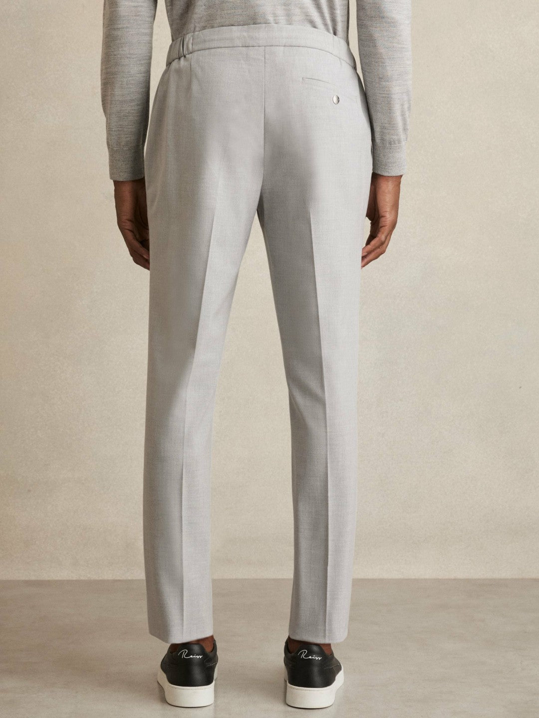 Reiss Offer - Slim-Fit Drawstring Trousers in Grey