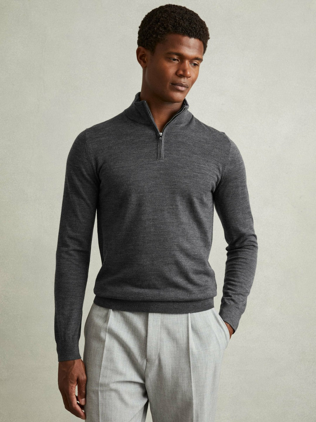 Reiss Offer - Pack of Two Merino Wool Jumpers in Derby Grey Marl