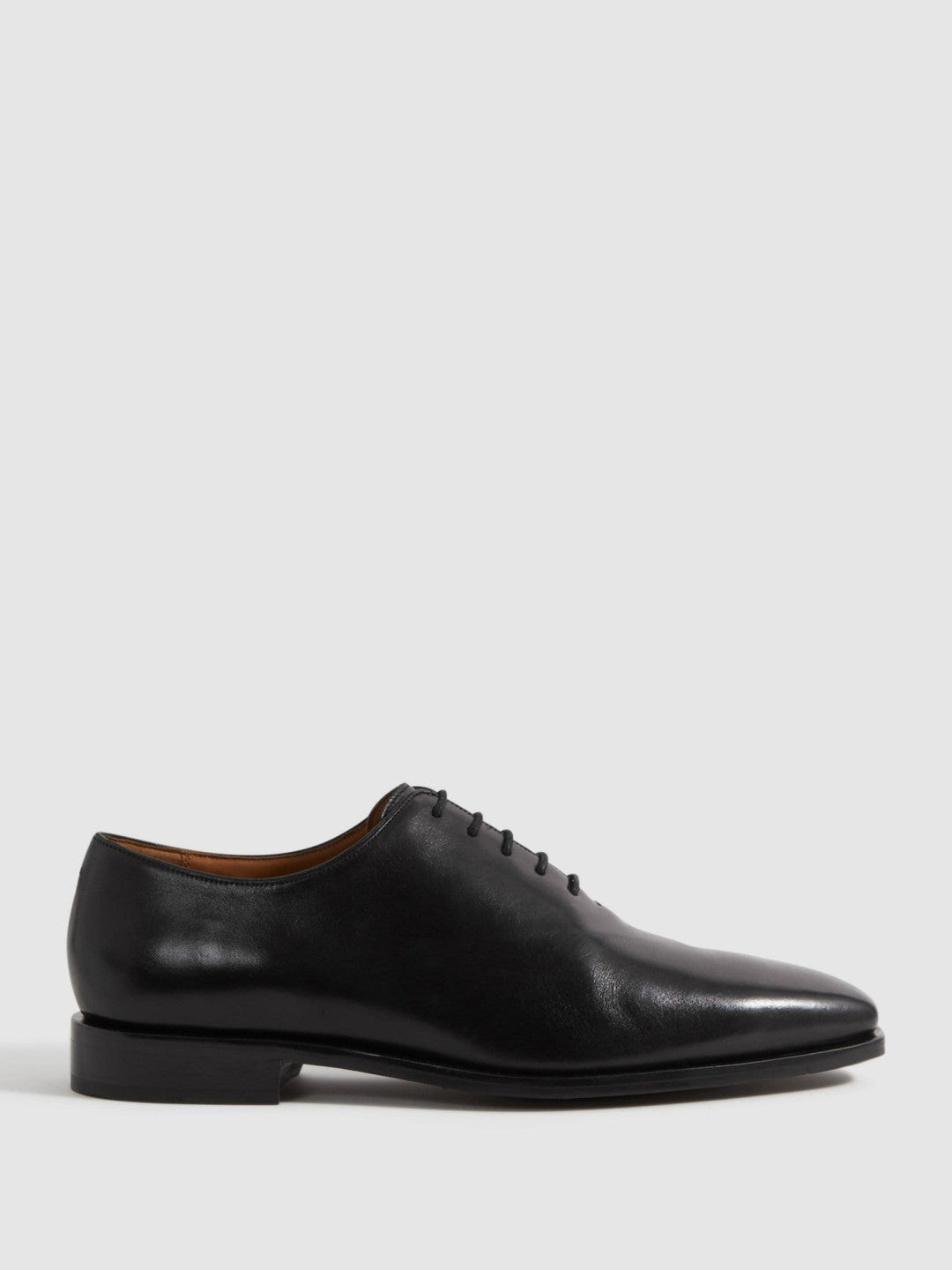 Reiss Value - Leather Lace-Up Shoes in Black