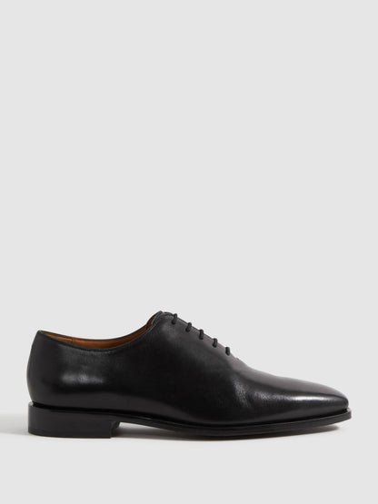 Reiss Value - Leather Lace-Up Shoes in Black
