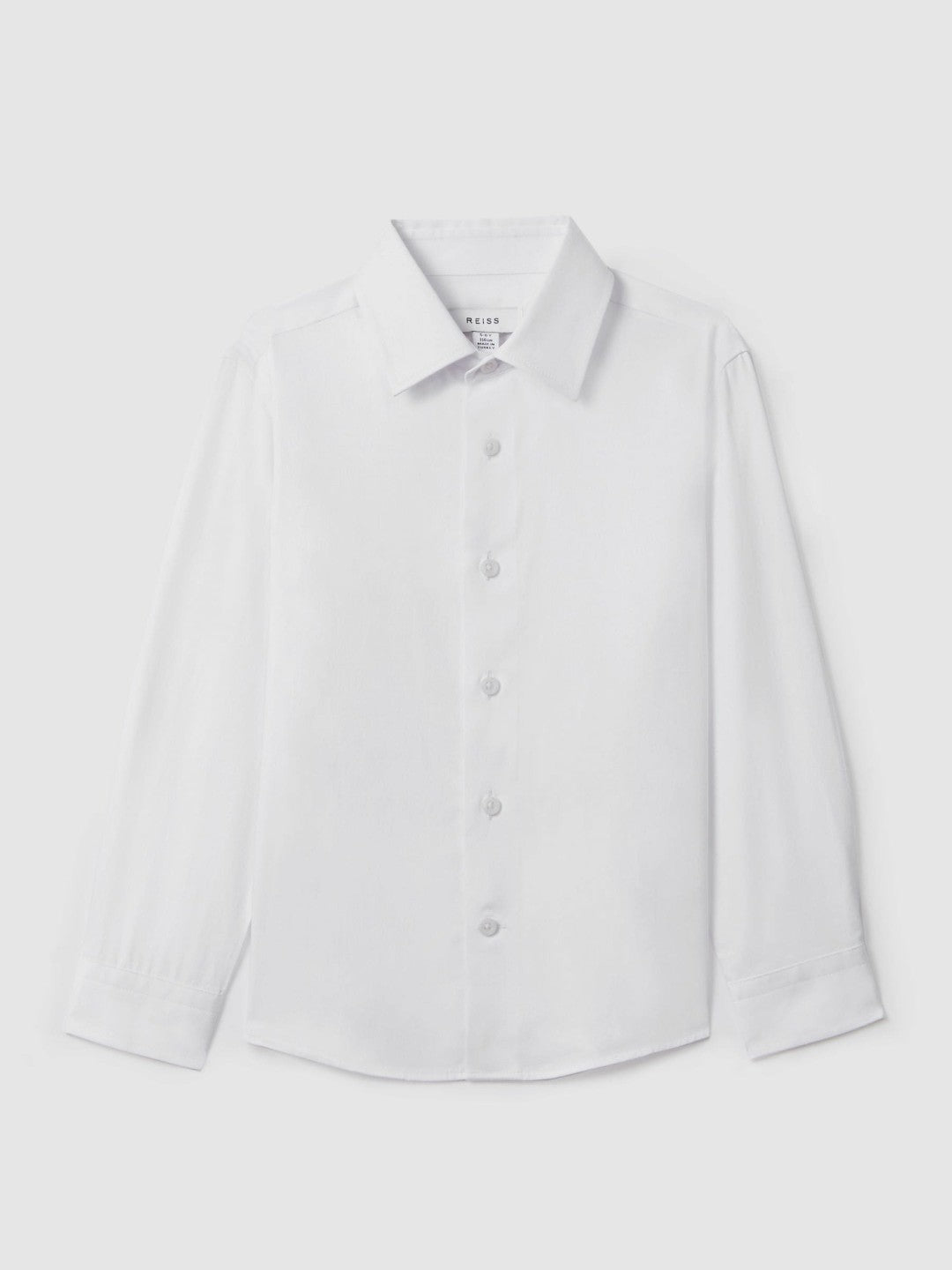 Reiss Value - 3-9 yrs Slim Fit Cotton Shirt in White