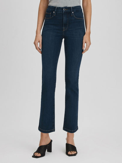 Reiss Deal - Good American Slim Fit Cropped Jeans in Blue