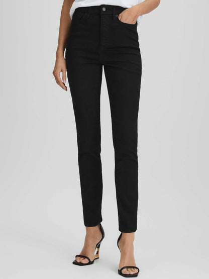 Reiss Best Seller - Good American Ultra High Skinny Jeans in Black