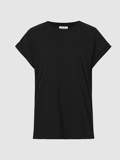Reiss Savings - Cotton-jersey T-shirt in Black