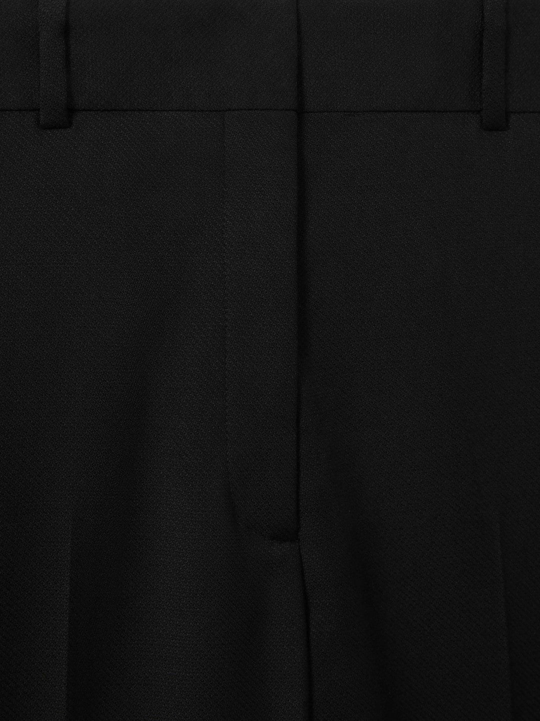 Reiss Wool Blend Tapered Suit Trousers in Black