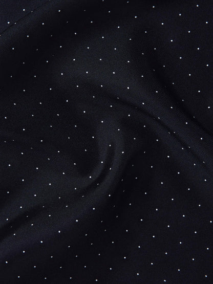 Reiss Sale - Polka Dot Silk Pocket Square in Navy