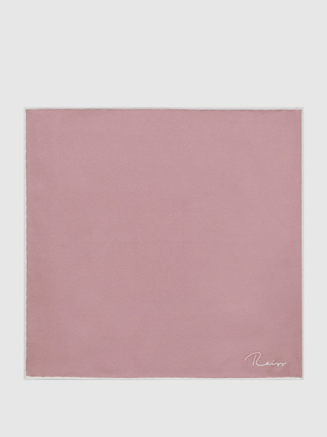 Reiss Popular Choice - Plain Silk Pocket Square in Pink