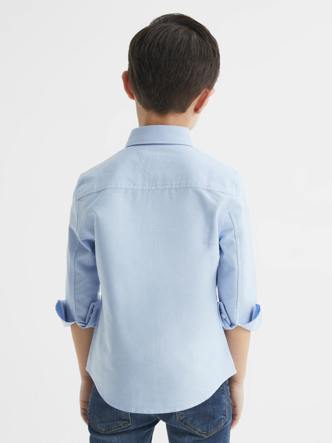 Reiss Sale - 4-9 yrs Button Down Oxford Shirt in Soft Blue