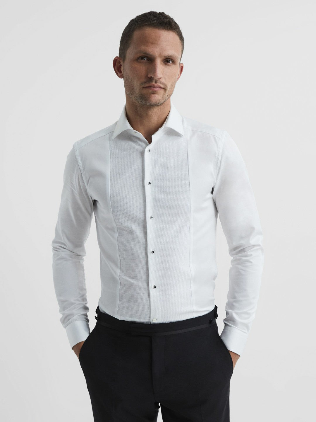 Reiss Sale - Slim Fit Dinner Shirt in White