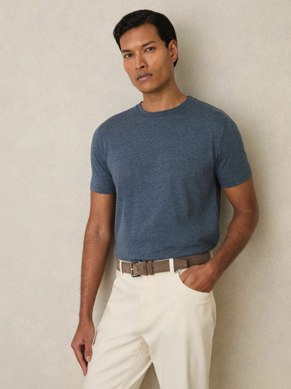 Reiss Cotton-Jersey Crew-Neck T-shirts 3 Pack in Multi Melange