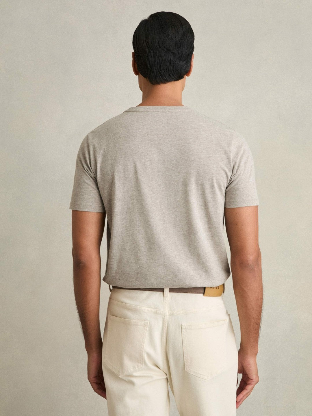 Reiss Cotton-Jersey Crew-Neck T-shirts 3 Pack in Multi Melange