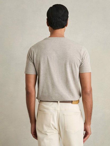 Reiss Cotton-Jersey Crew-Neck T-shirts 3 Pack in Multi Melange